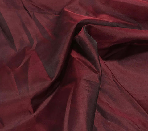 Burgundy Red - Silk Organza Fabric