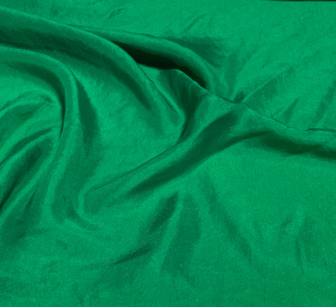 Emerald Green - Hand Dyed Silk Twill