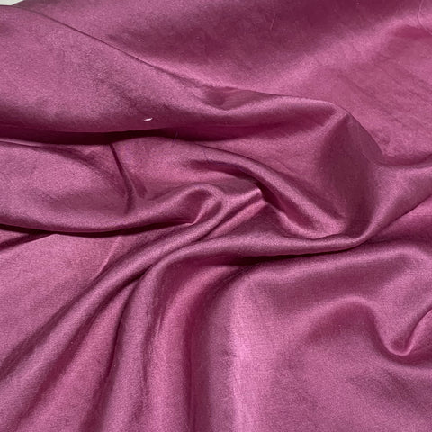 Maroon - Hand Dyed Silk/Cotton Satin