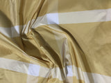 Gold Plaid - Silk Taffeta Fabric
