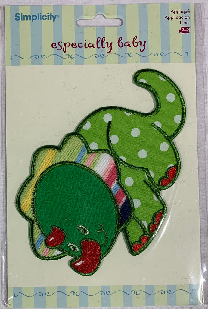 Green Dinosaur - Iron-On Applique by Wrights
