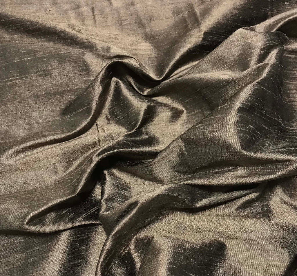 Milk Chocolate Brown - Silk Dupioni Fabric