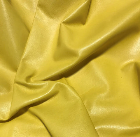 Mustard Yellow - Lambskin Leather