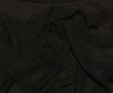 Black Gingham Seersucker Gauze - Silk Chiffon Fabric