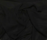 Black - 8mm Silk Chiffon Fabric 45" wide