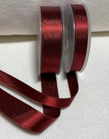 Red Silk Ribbon 1/2 Inch Wide BY THE YARD 