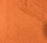 Persimmon Orange Paisley - Hand Dyed Silk Jacquard