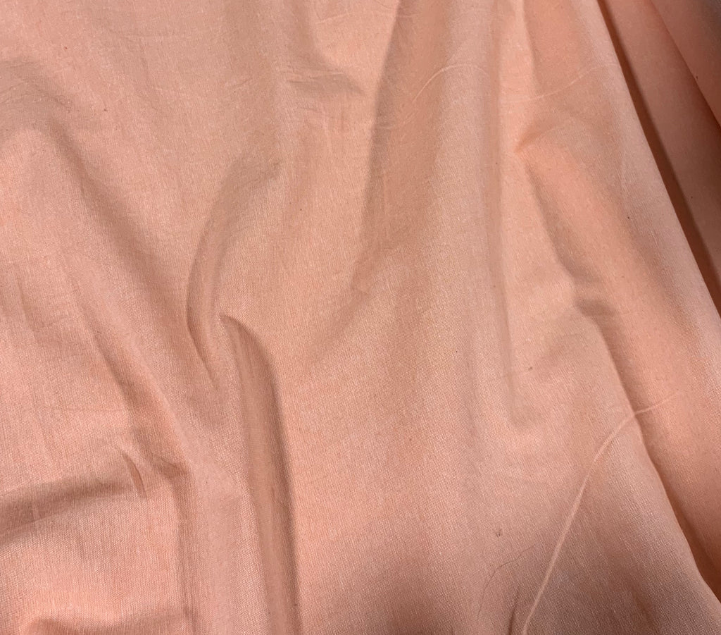Peach Orange 100% Cotton Chambray Fabric