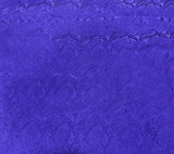 Iris Purple Paisley - Hand Dyed Silk Jacquard