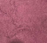 Mauve Paisley - Hand Dyed Silk Jacquard