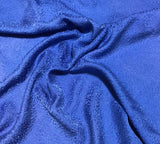 Periwinkle Blue Pebbles - Hand Dyed Silk Jacquard