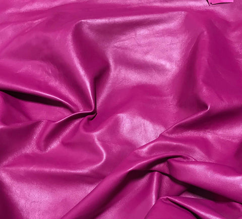Magenta Pink - Lambskin Leather