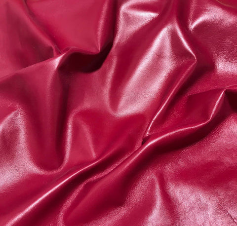 Raspberry Pink - Lambskin Leather