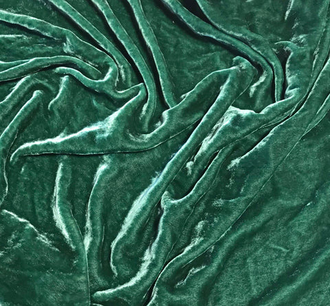 Evergreen - Hand Dyed Silk Velvet