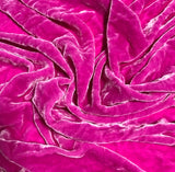 Pink Orchid - Hand Dyed Silk Velvet