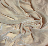Champagne - Hand Dyed Silk Velvet