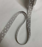 Polka Dot Grosgrain Ribbon Trim Made in France 9/16" wide (3 Colors to choose from)