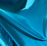 Turquoise - Faux Silk Taffeta Fabric