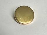 Gold Round Flat Metal Button (3 Sizes to Choose From)