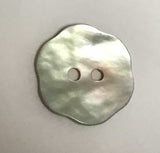 Mother of Pearl Flower 2 Hole Button (2 Sizes to Choose From)
