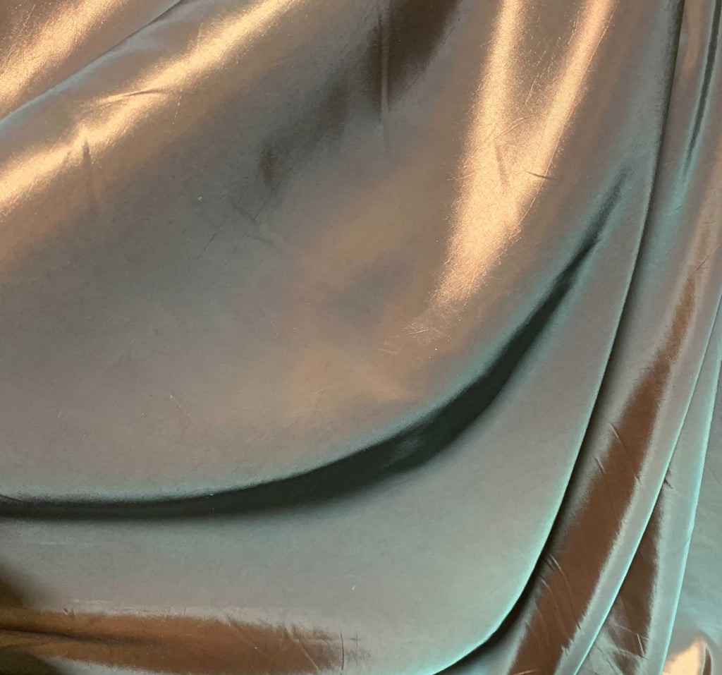 Iridescent Bronze Taupe - Faux Silk Taffeta Fabric