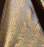 Copper Stripe - Faux Silk Taffeta Fabric