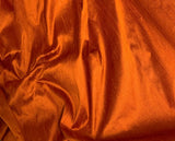 Burnt Orange - Silk Dupioni Fabric