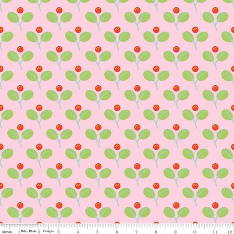 Jubilee Leaf Pink - Riley Blake Cotton Fabric