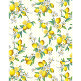 Lemon Fresh Bouquet White - Kanvas Cotton Fabric