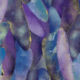 Purple & Blue Dragonfly Dance Wings Metallic - Kanvas Studio Cotton Fabric