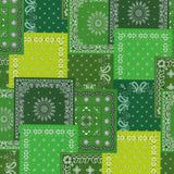 Green Bandana - Kokka Japan Cotton Sheeting Fabric