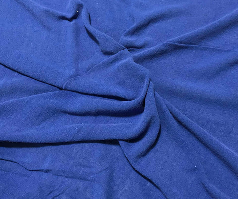 Lapis Blue - Hand Dyed Poplin Gauze Silk Noil