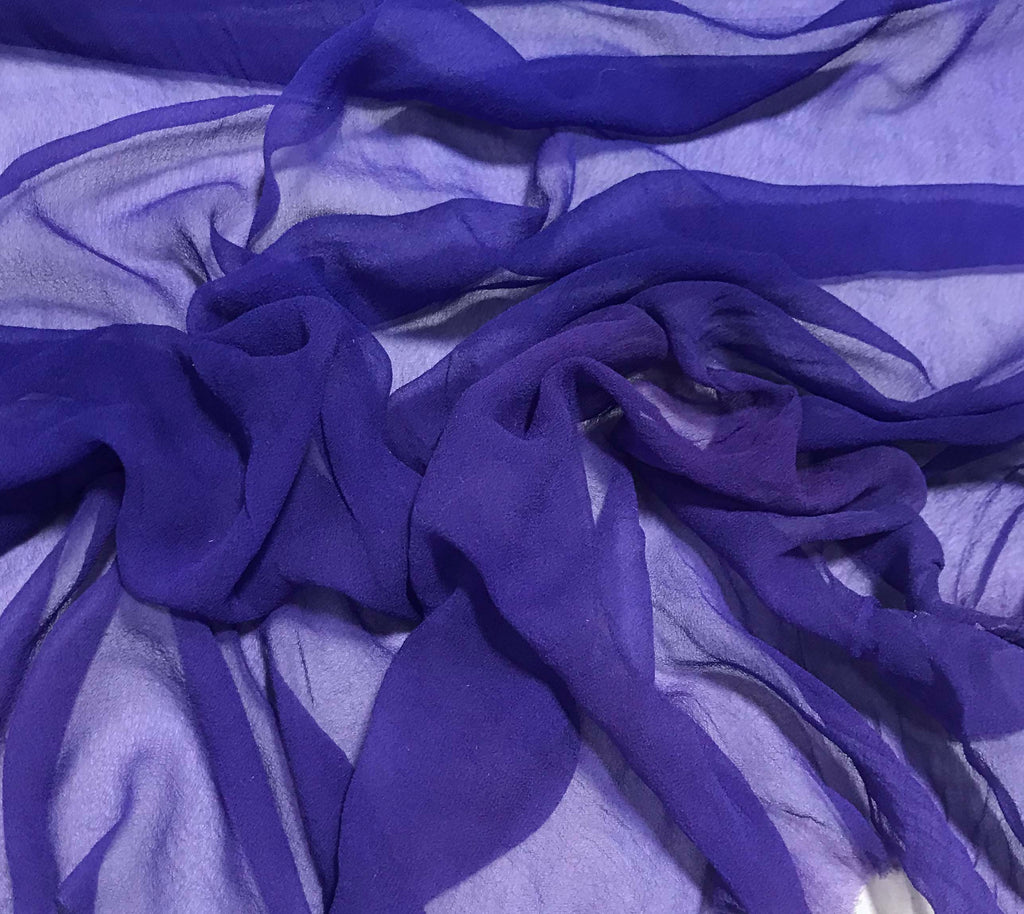 Lavender Purple - 3mm Hand Dyed Silk Gauze Chiffon