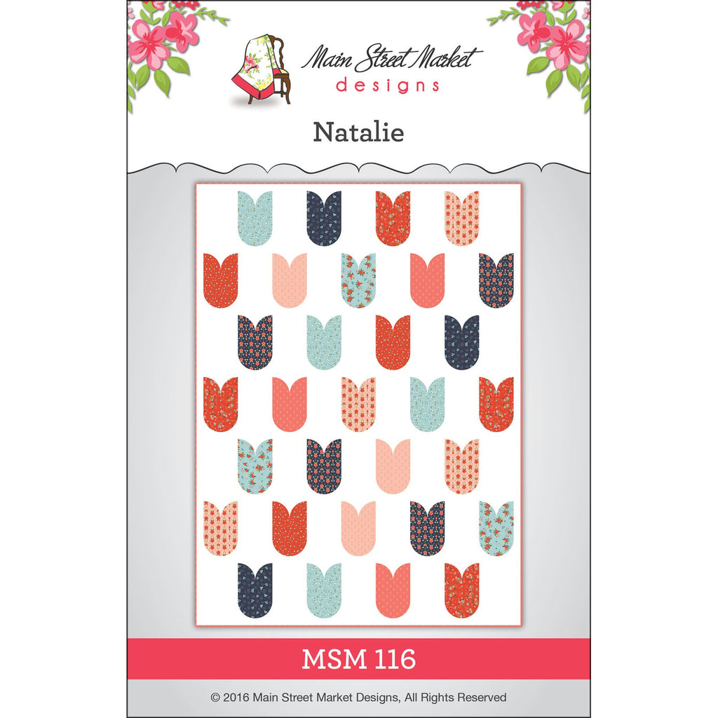 Main Street Market Designs Natalie Crib or Twin Quilt Pattern MSM116