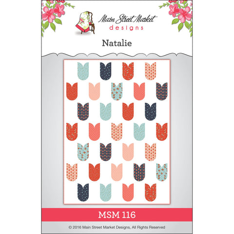 Main Street Market Designs Natalie Crib or Twin Quilt Pattern MSM116