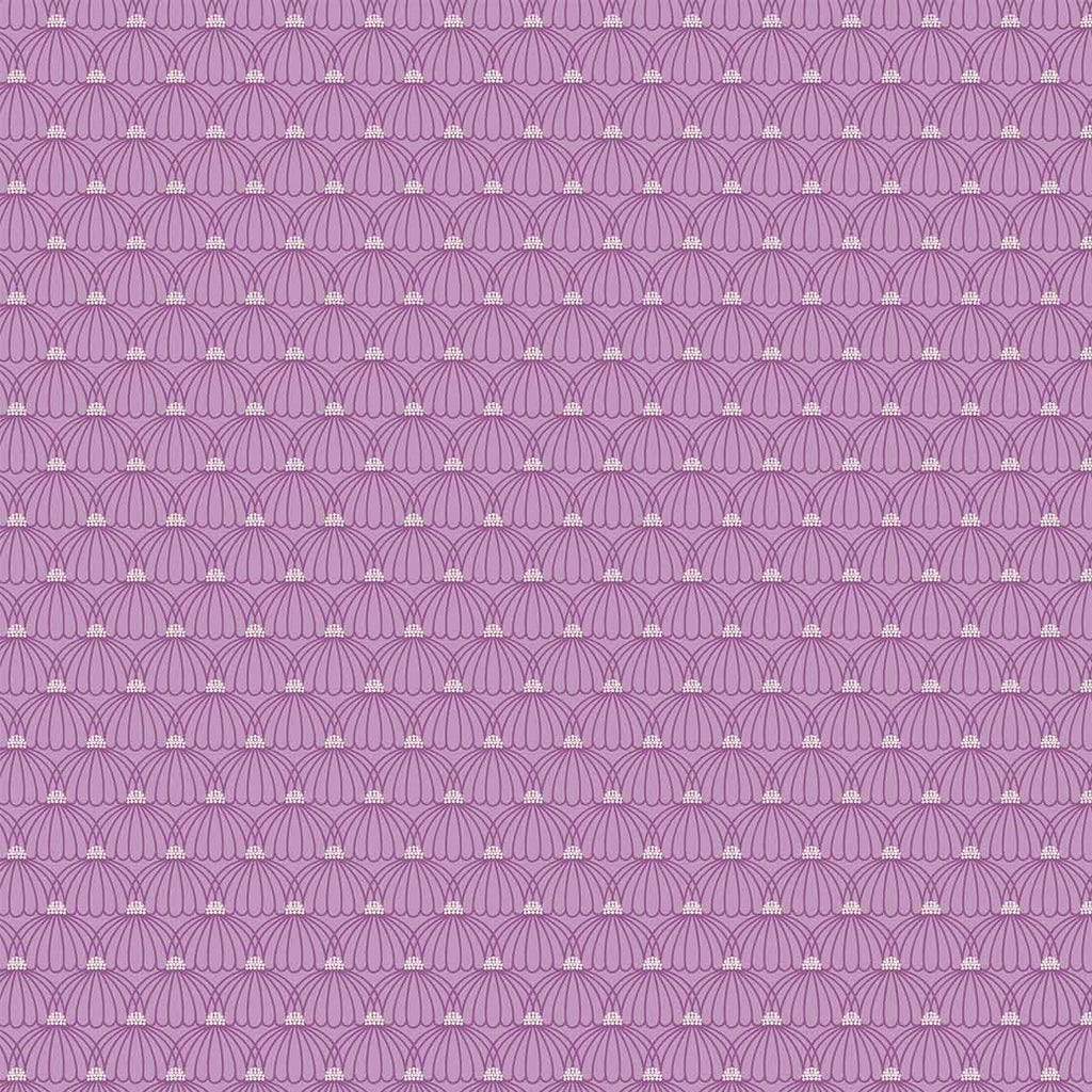 Midsommar - Purple Scallop - Figo Cotton Fabrics