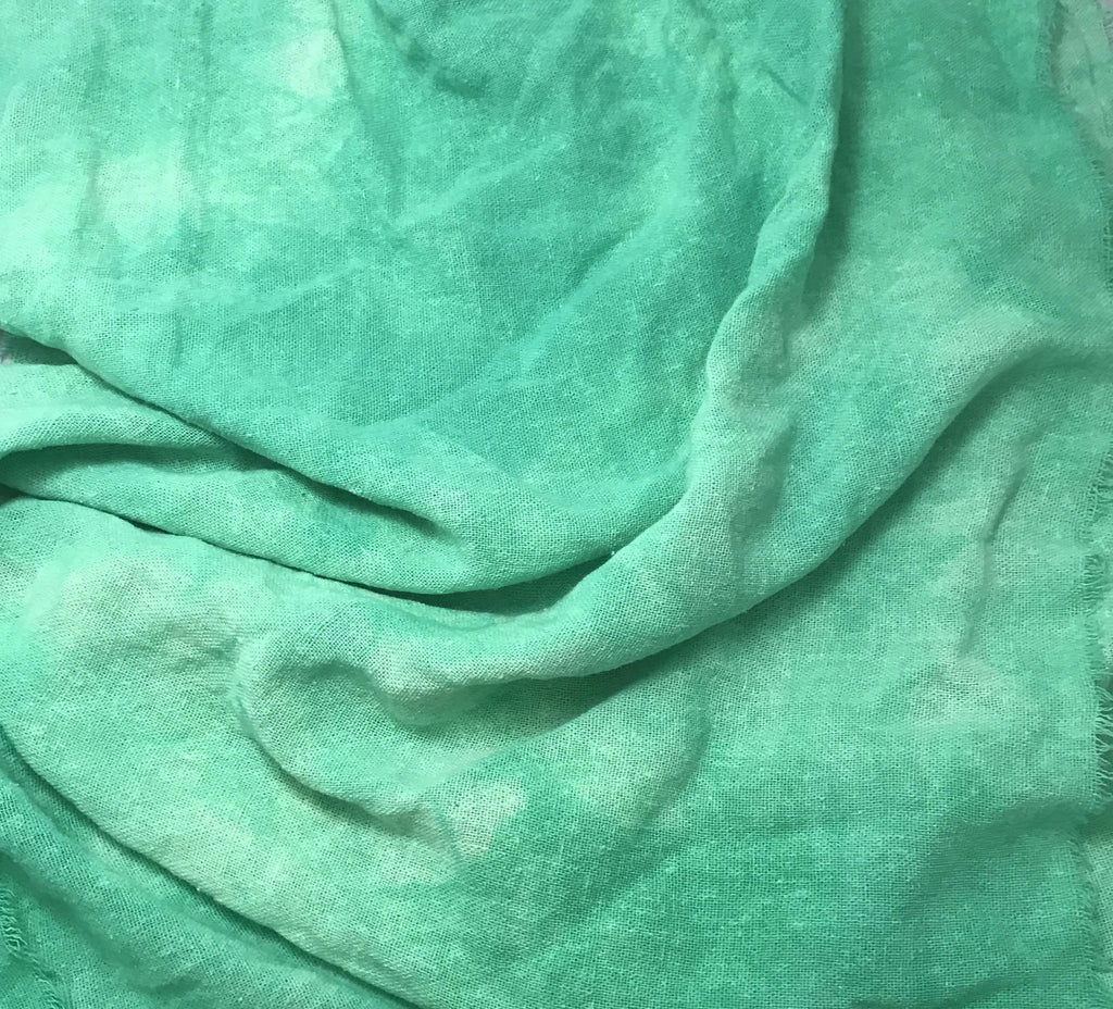 Mint Green - Poplin Gauze Silk Noil 1/4 Yard x 45"
