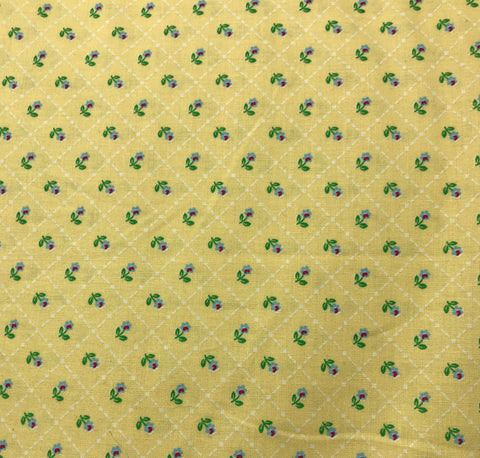 Mon Beau Jardin Yellow - Riley Blake Cotton Fabric