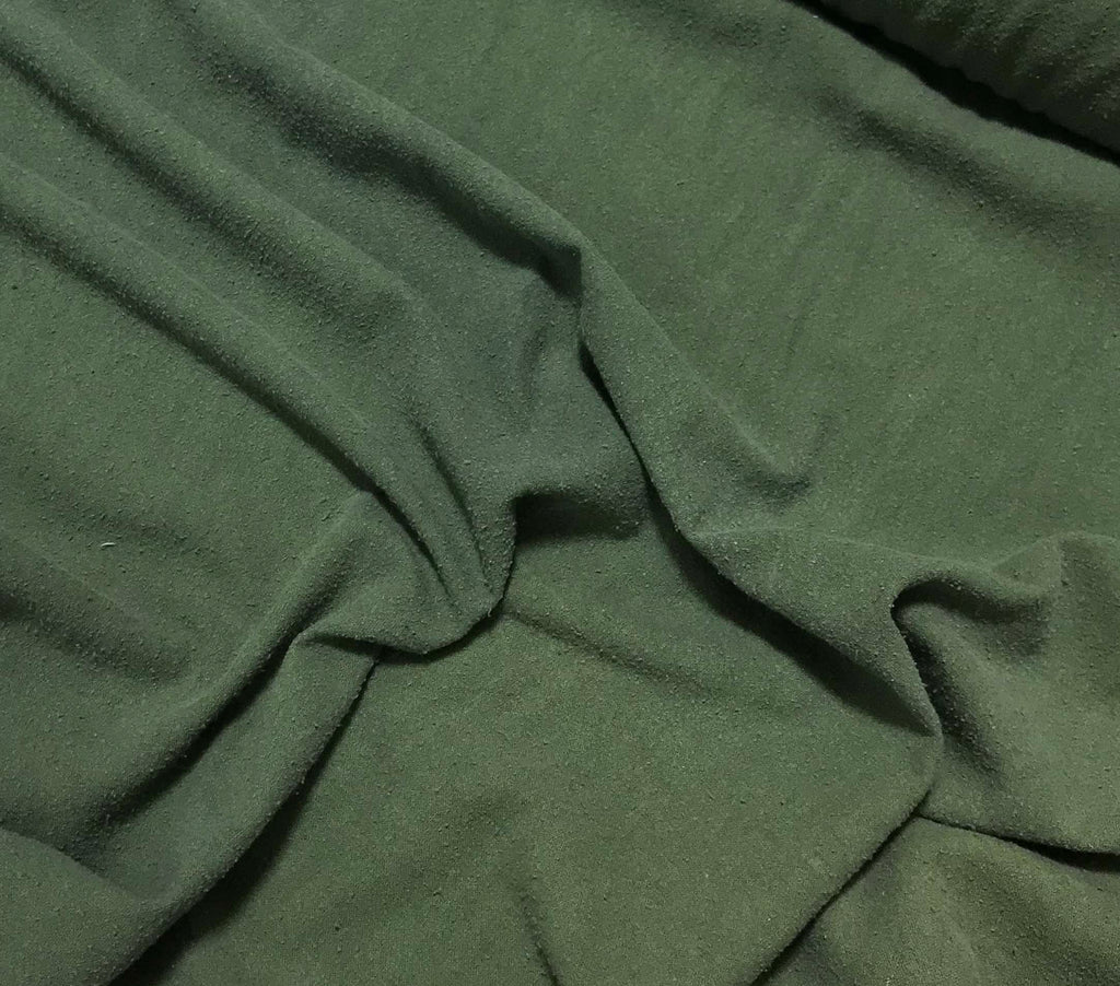 Moss Green - Hand Dyed Silk Noil