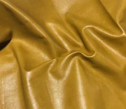 Mustard Yellow - Cow Hide Leather