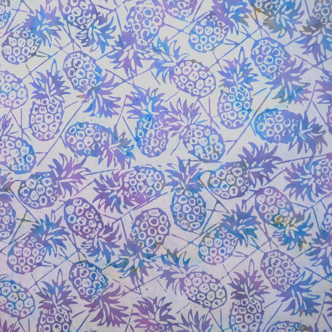 Orchidia Pineapples - Spring Awakening - Batik by Mirah Cotton Fabric