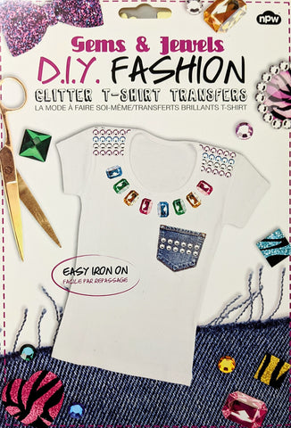 Gems & Jewels - D.I.Y. Fashion Glitter T-shirt Transfers