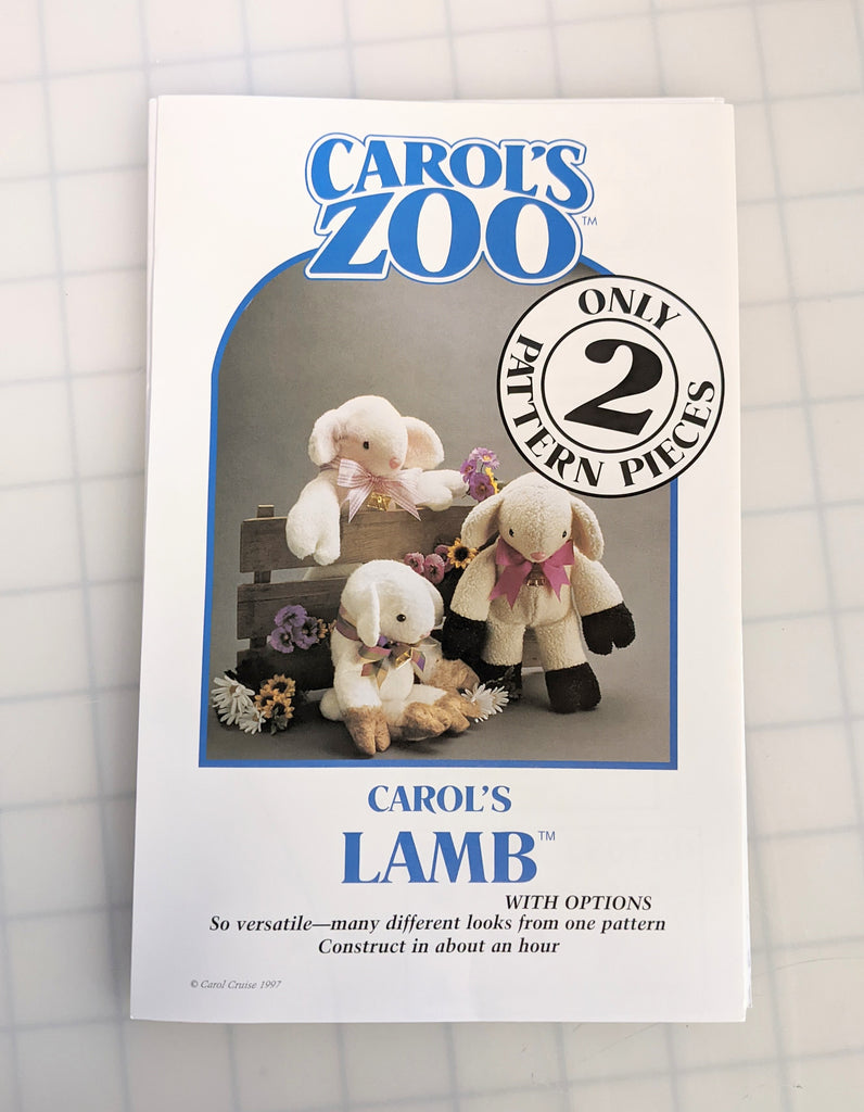 Lamb - Carol's Zoo Plush Pattern