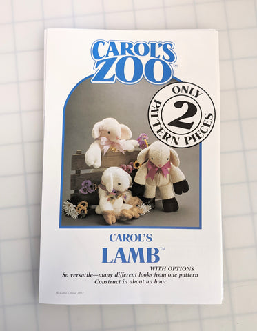 Lamb - Carol's Zoo Plush Pattern
