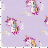Pretty Purple Unicorns - EESCO Flannel Cotton Fabric