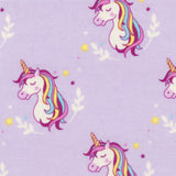 Pretty Purple Unicorns - EESCO Flannel Cotton Fabric