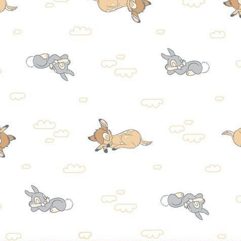 Bambi - Springs Creative Flannel Cotton Fabric - 31"x45" Remnant