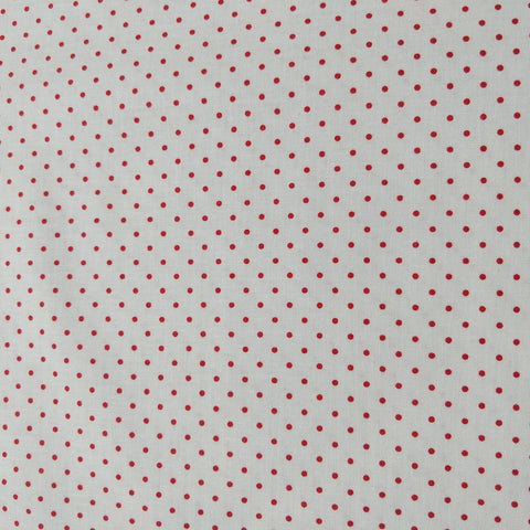 Red Swiss Dot Cotton Lawn
