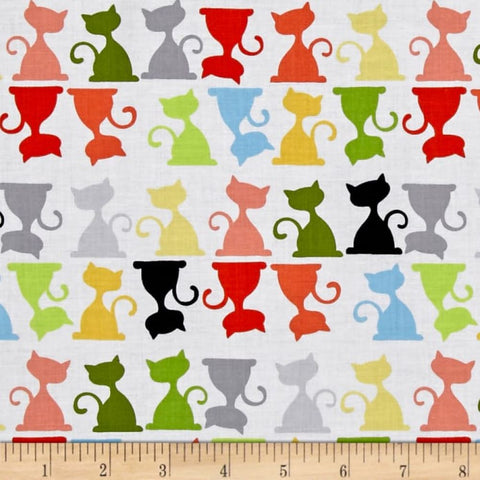 Purrl the Cat - Susybee Cotton Fabric