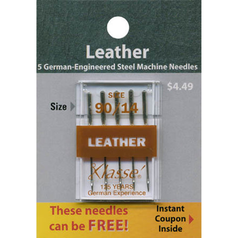 Klassé Leather Needles Size 90/14 Pack of 5